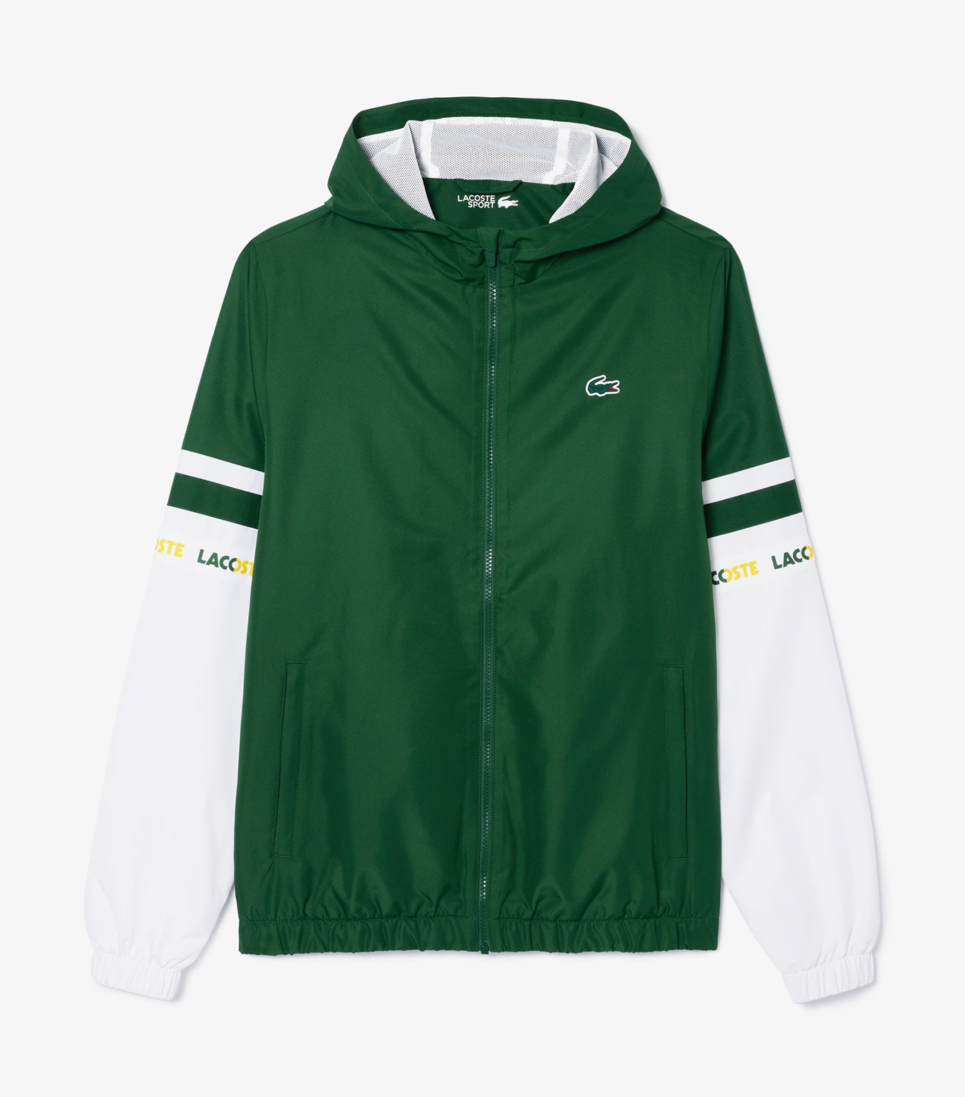 Sportsuit Logo Stripe Tennis Track Jacket Green/White
