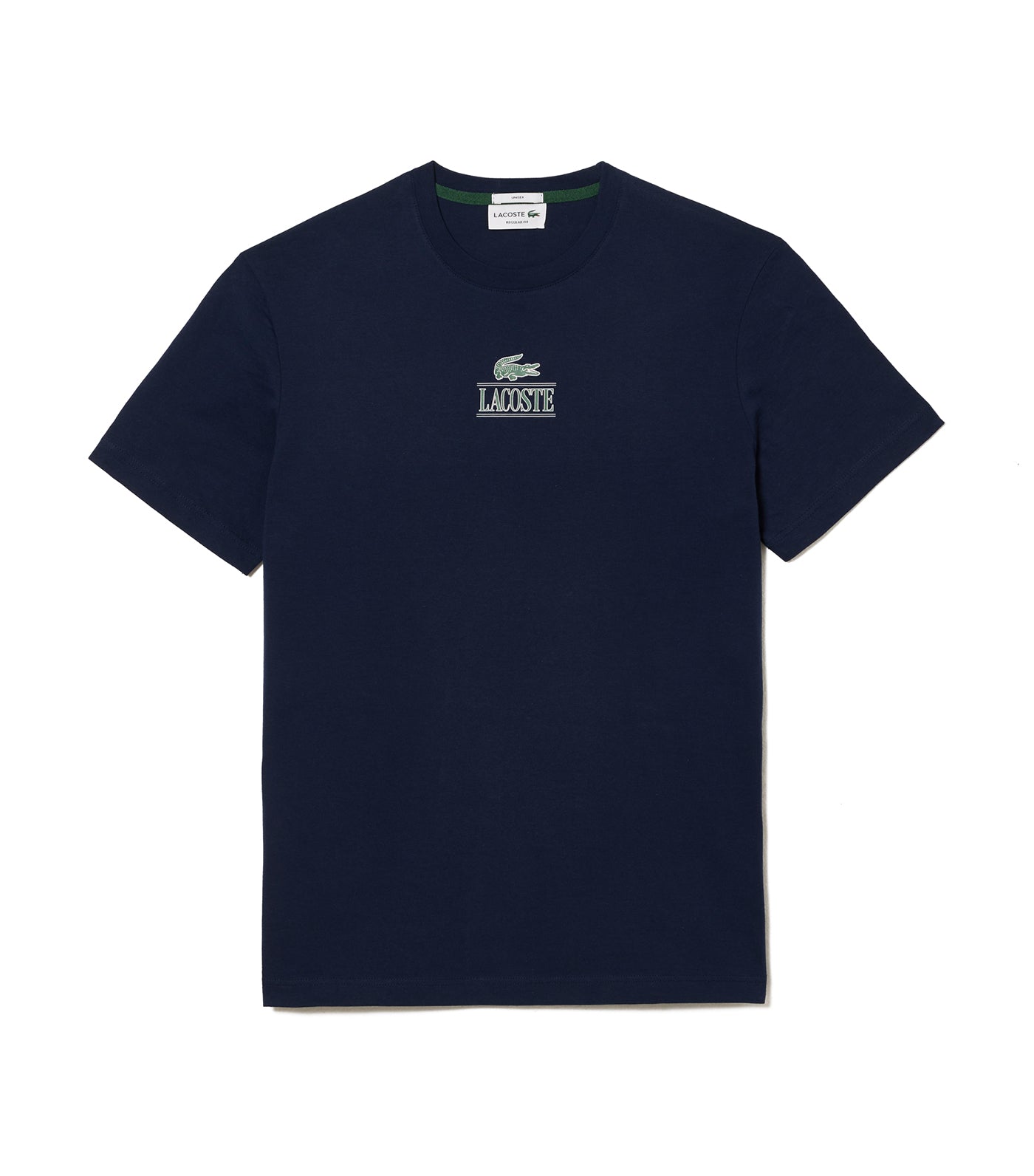 Iconic Print Cotton Jersey T-Shirt Navy Blue