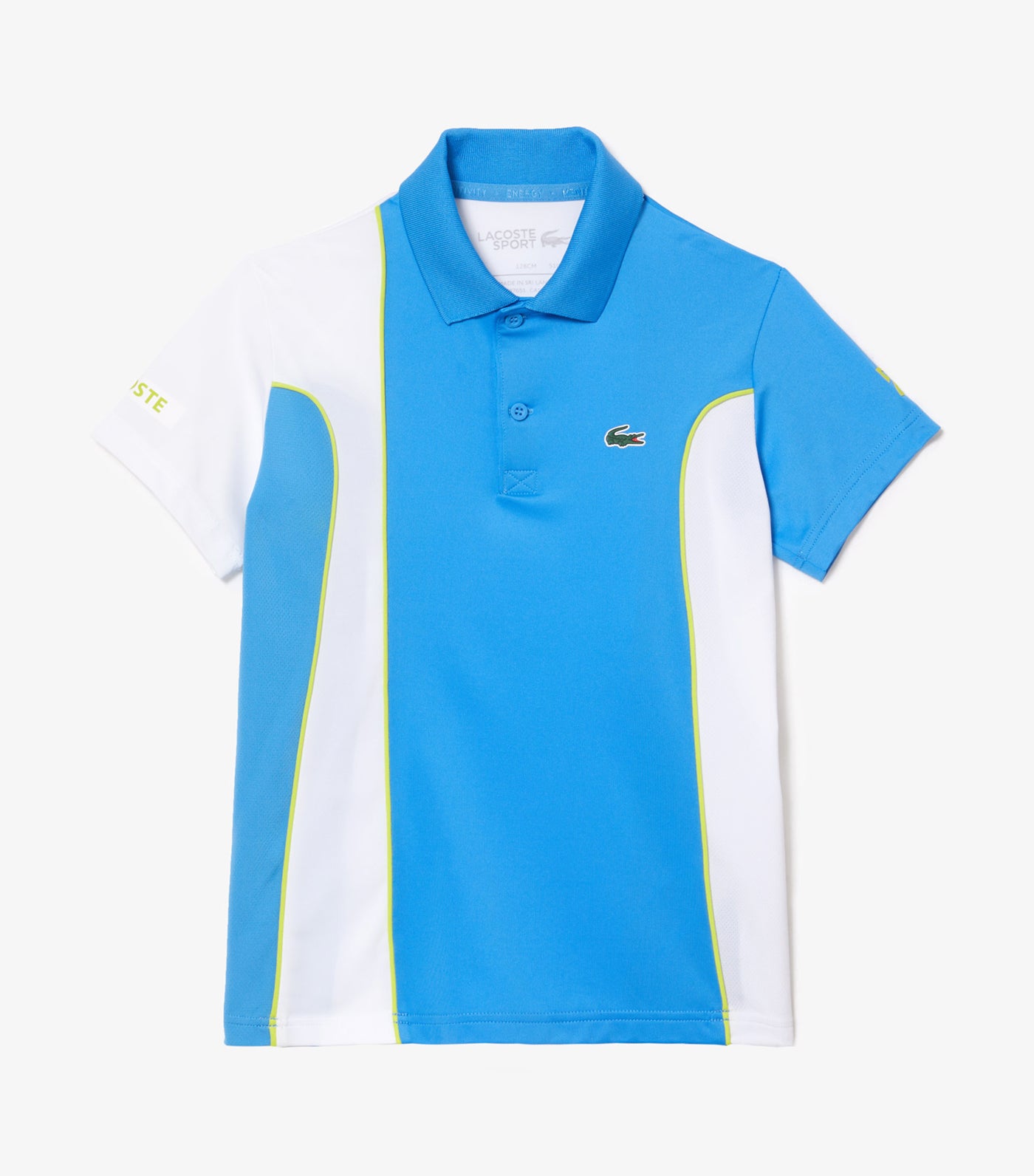 Lacoste Tennis x Novak Djokovic Jersey Polo Shirt Argentine Blue/White