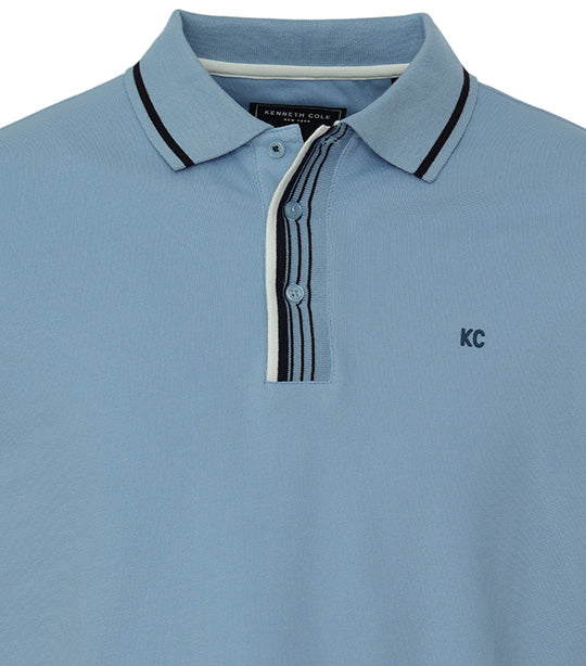 Small Logo Polo Shirt Sky Blue