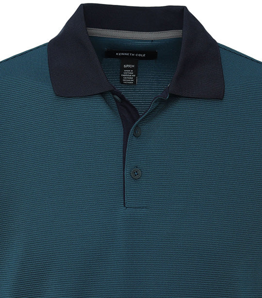Short Sleeve Polo Sweatshirt Medium Blue