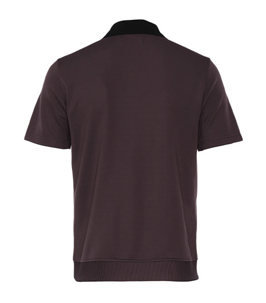 Short Sleeve Polo Sweatshirt Dark Purple