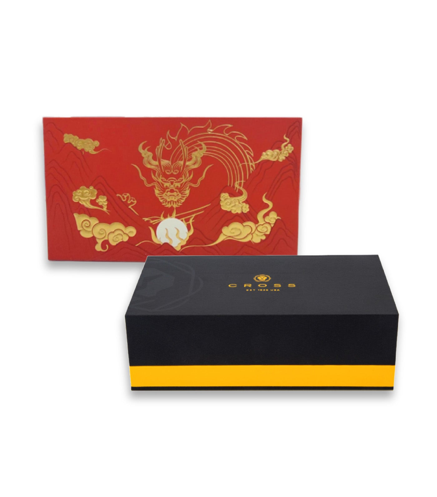 Year of the Dragon Bailey Light Polished Amber Resin and Gold Tone Fountain Pen Amber/Gold