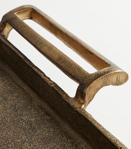 Antiqued Metal Decorative Trays