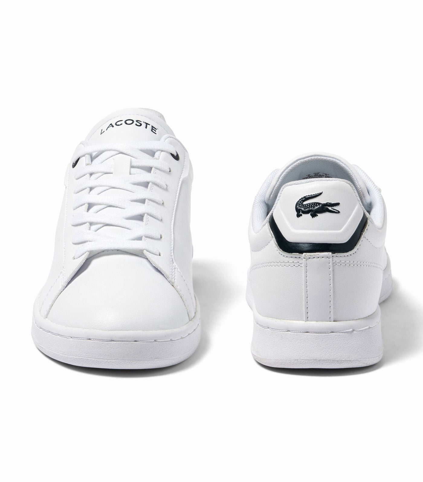 Lacoste Men s Lacoste Carnaby Pro BL Leather Tonal Trainers White Navy Rustan s