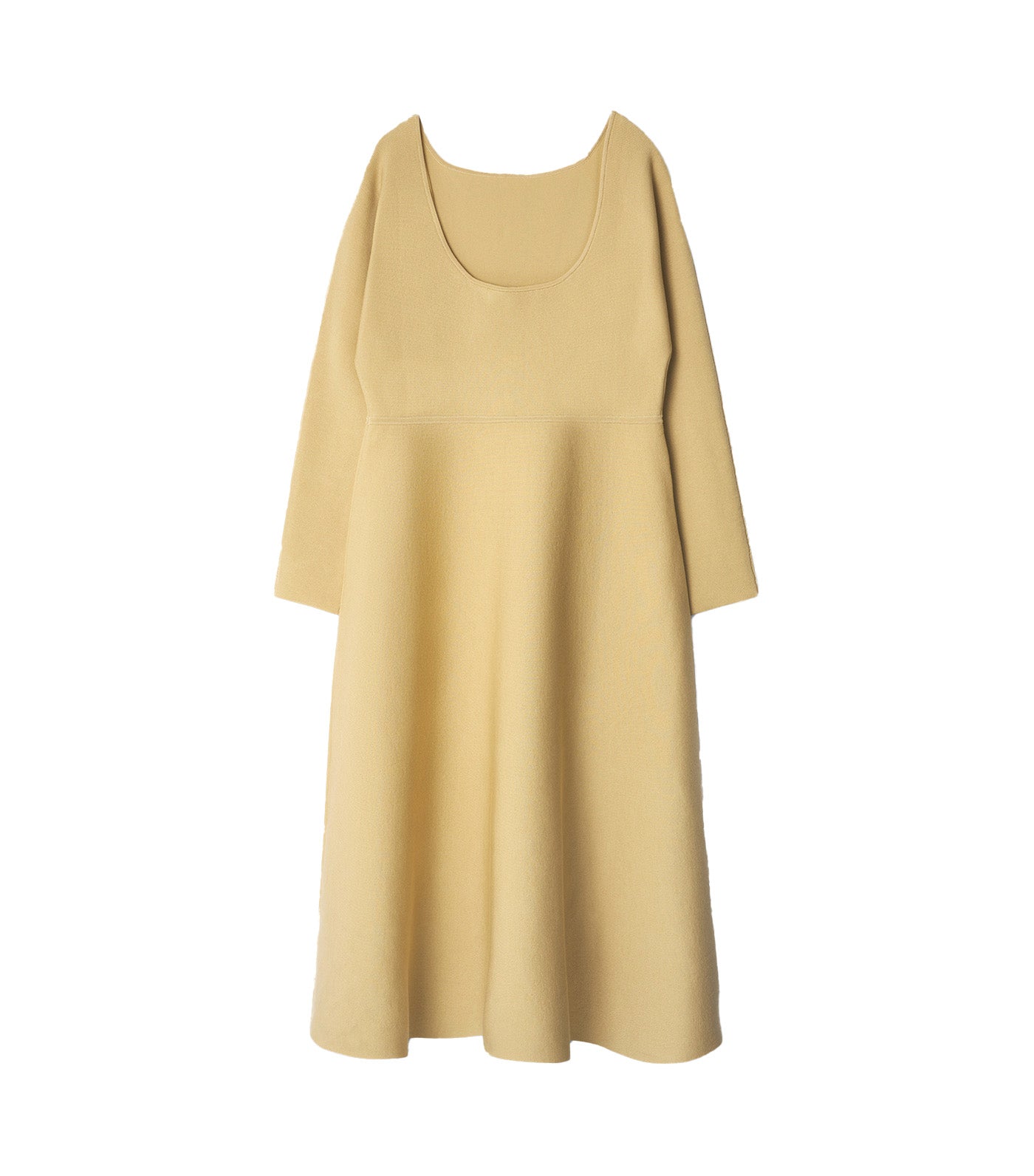 Recycled Polyester A-Line Dress Cream