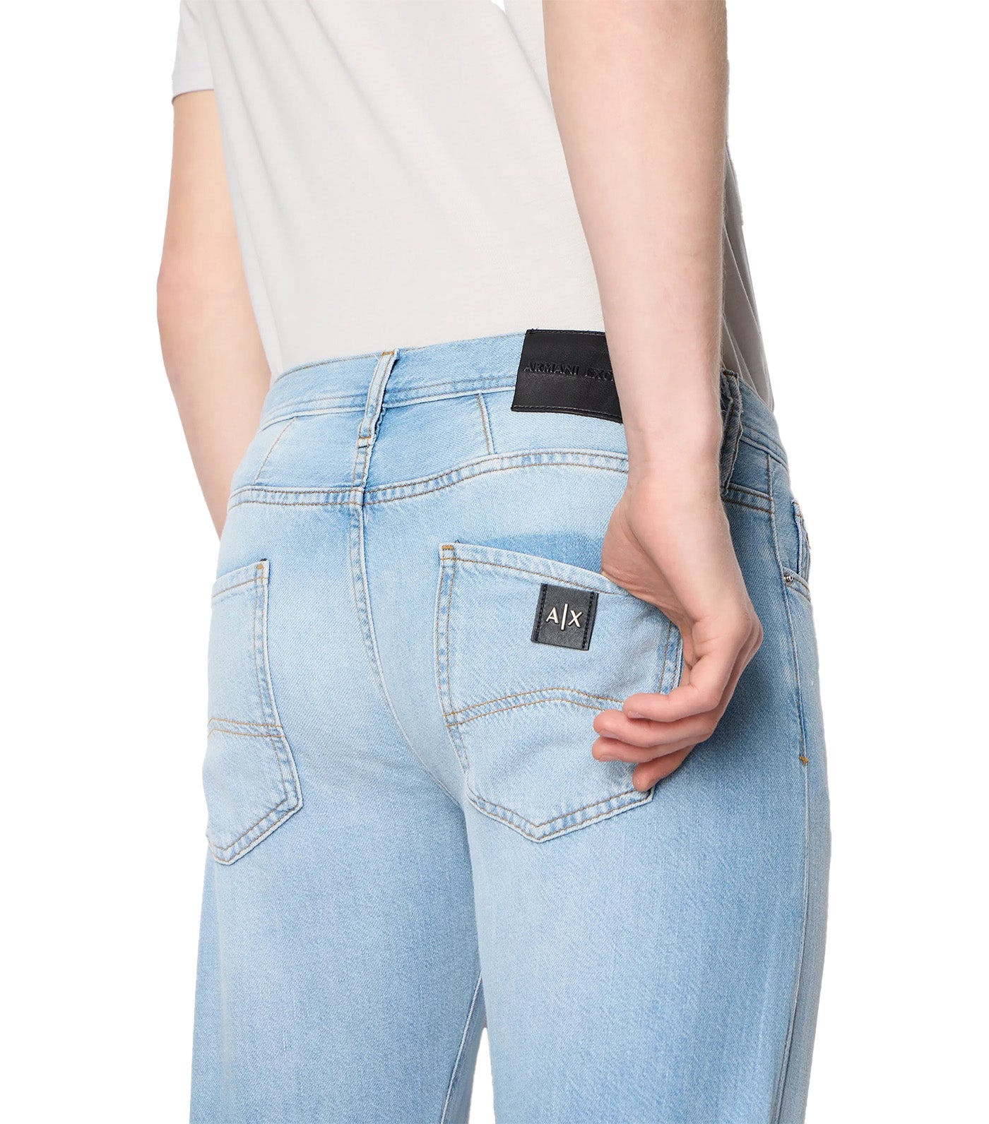 J13 Straight Fit Cotton Linen Denim Jeans