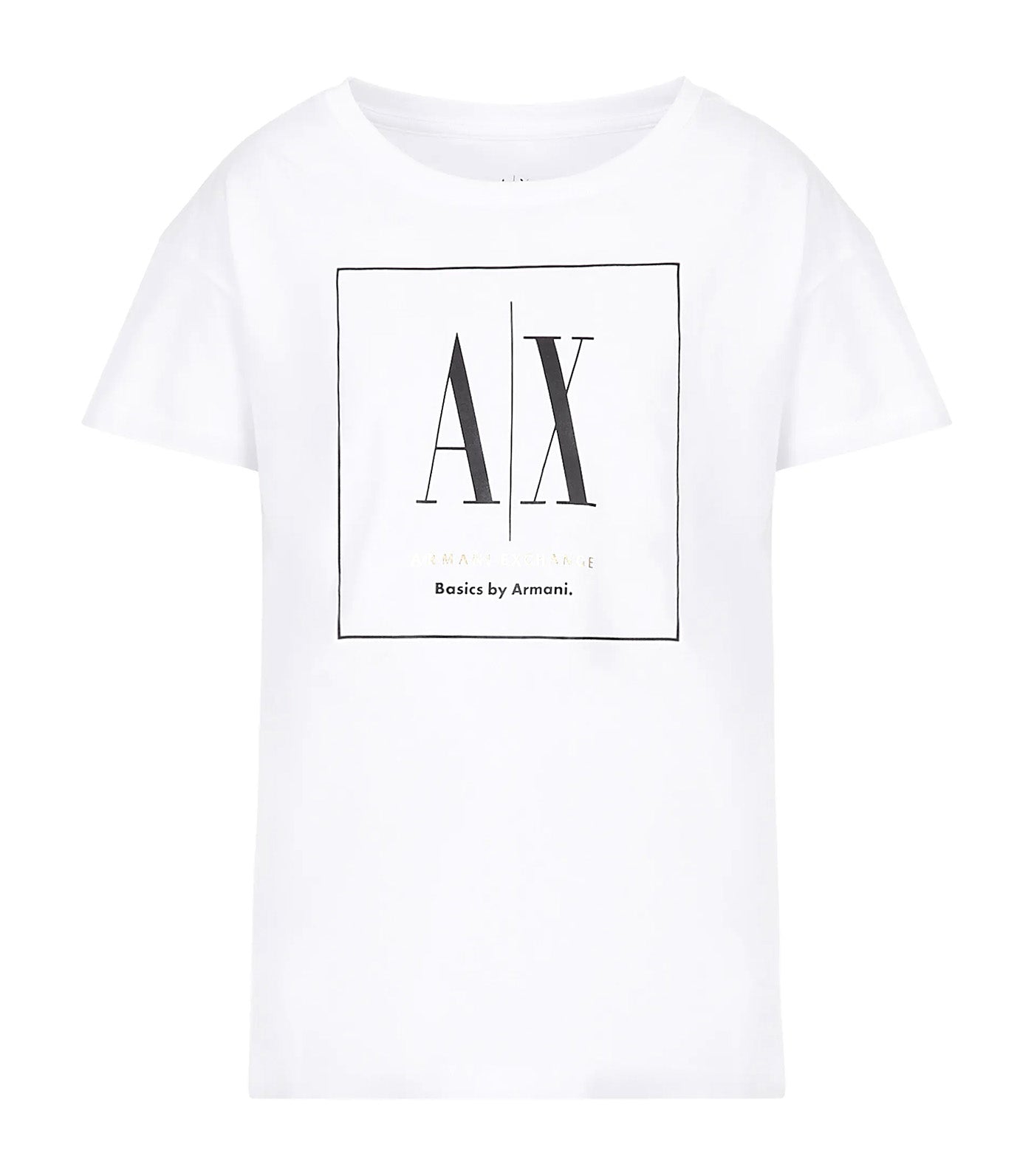 Basics By Armani Boyfriend Fit Organic Jersey Cotton T-Shirt