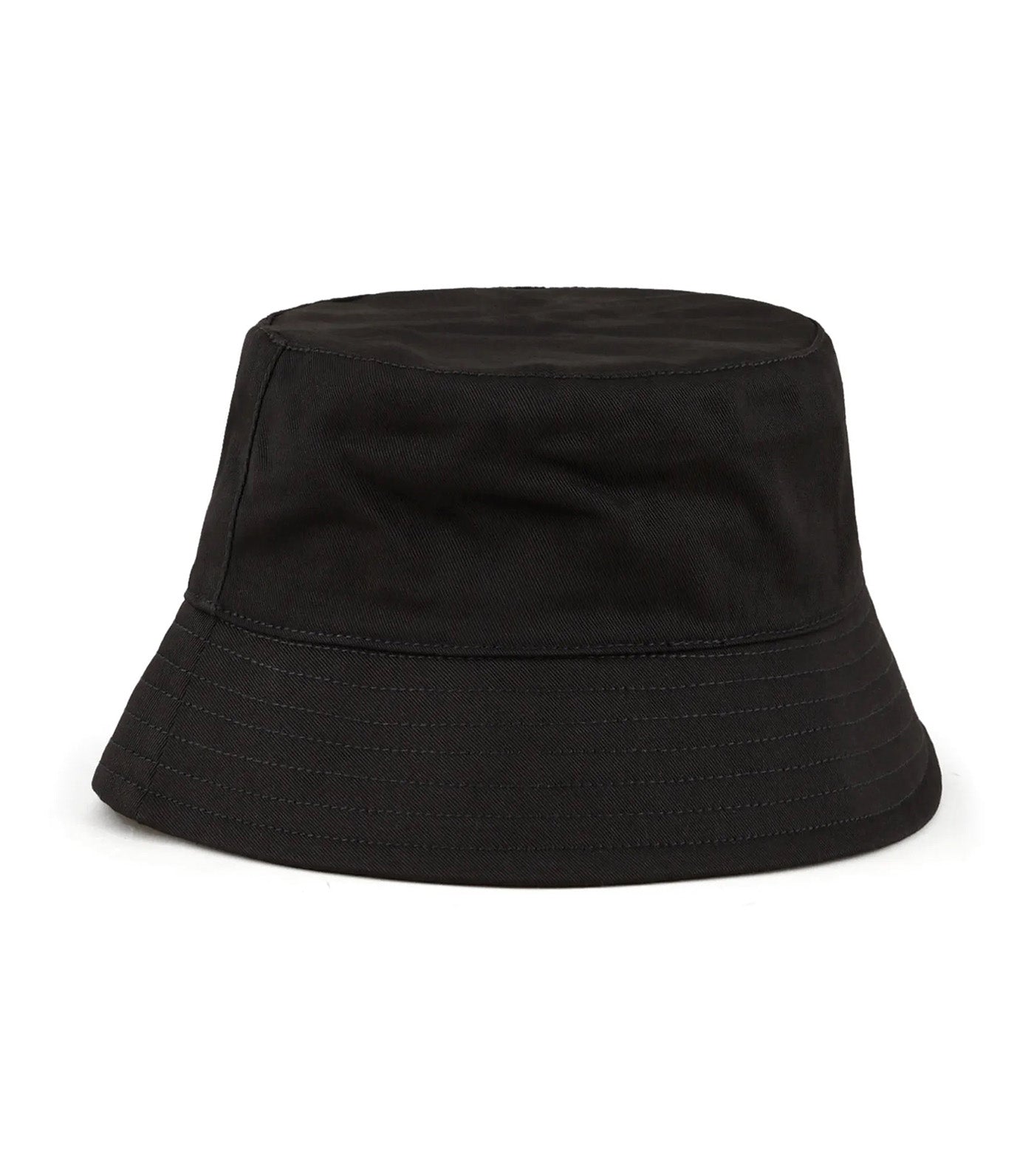 Basics by Armani Organic Cotton Twill Bucket Hat Nero