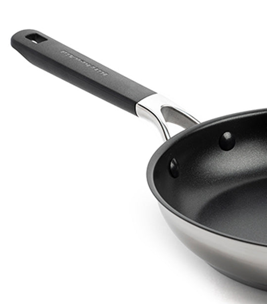 Classic Stainless Steel Open Fry Pan - 30cm