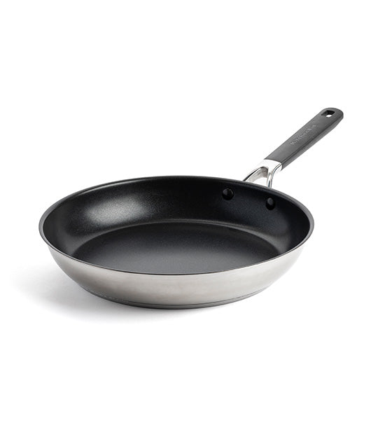 Classic Stainless Steel Open Fry Pan - 30cm