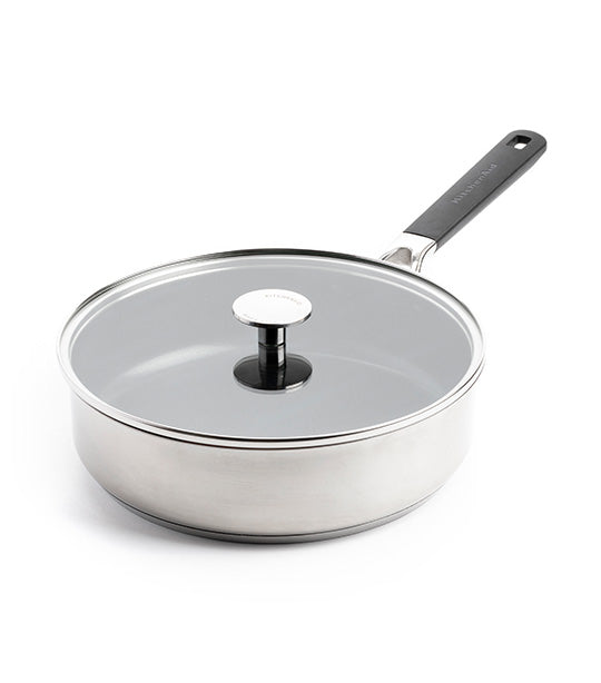 Covered skillet deals pan