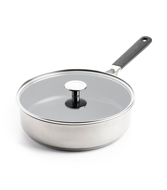 KitchenAid Classic Stainless Steel Covered Skillet