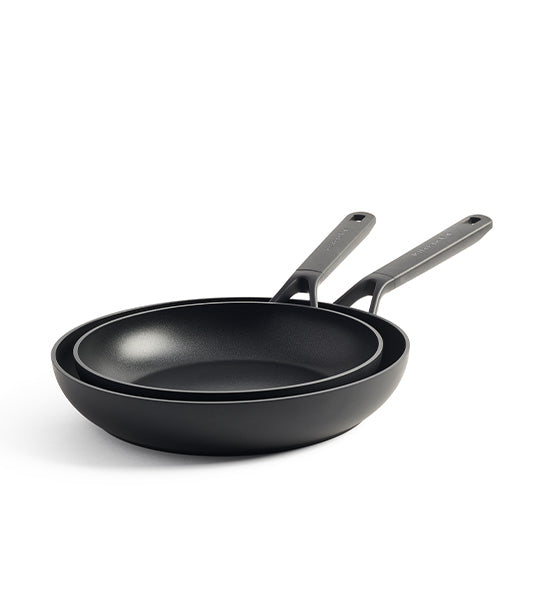 Classic Forged Aluminum Magneto Open Fry Pan - Set of 2