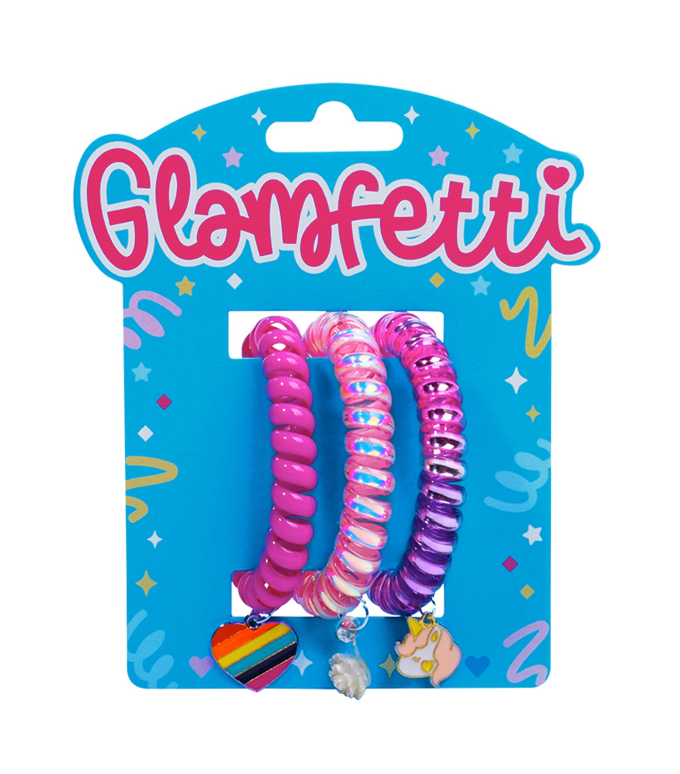 3-Piece Hair Coil with Charm Set 1