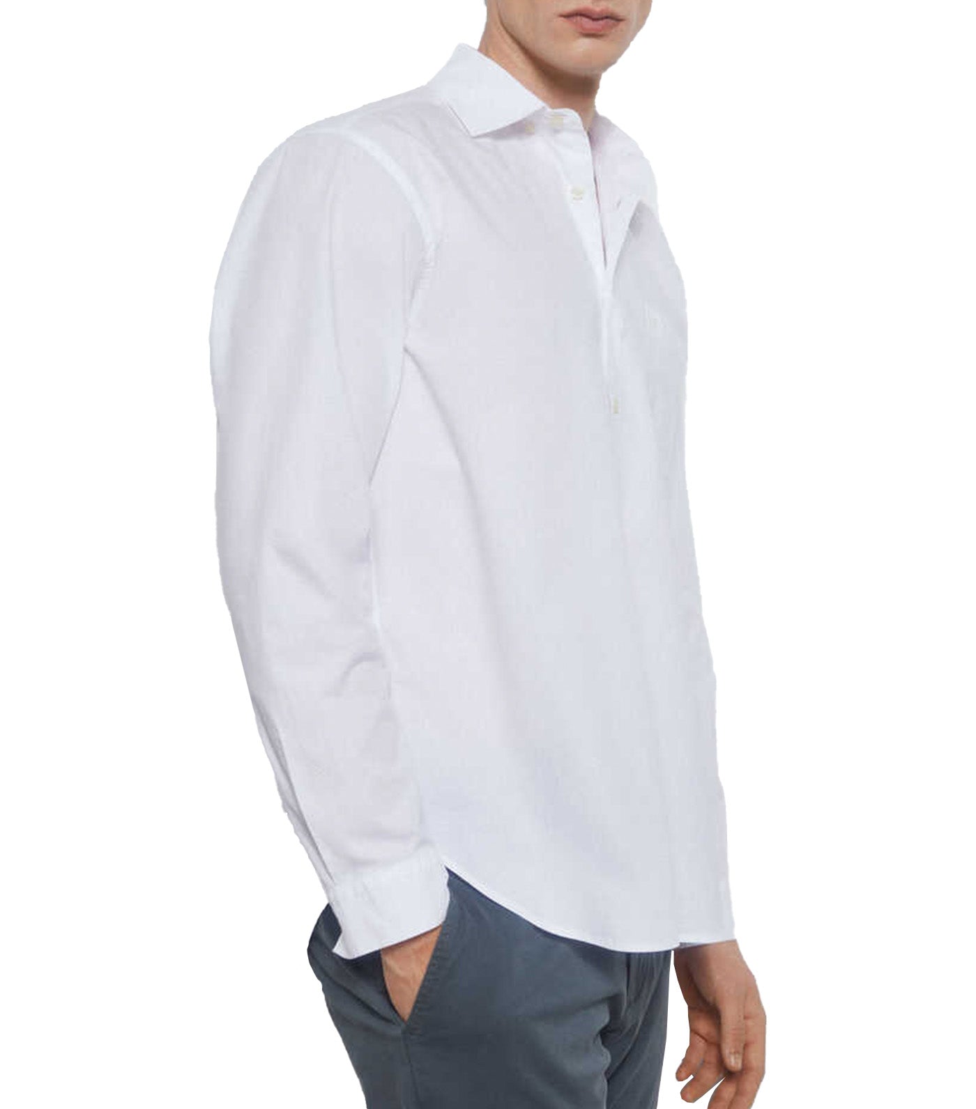 Smooth Structured Shirt White