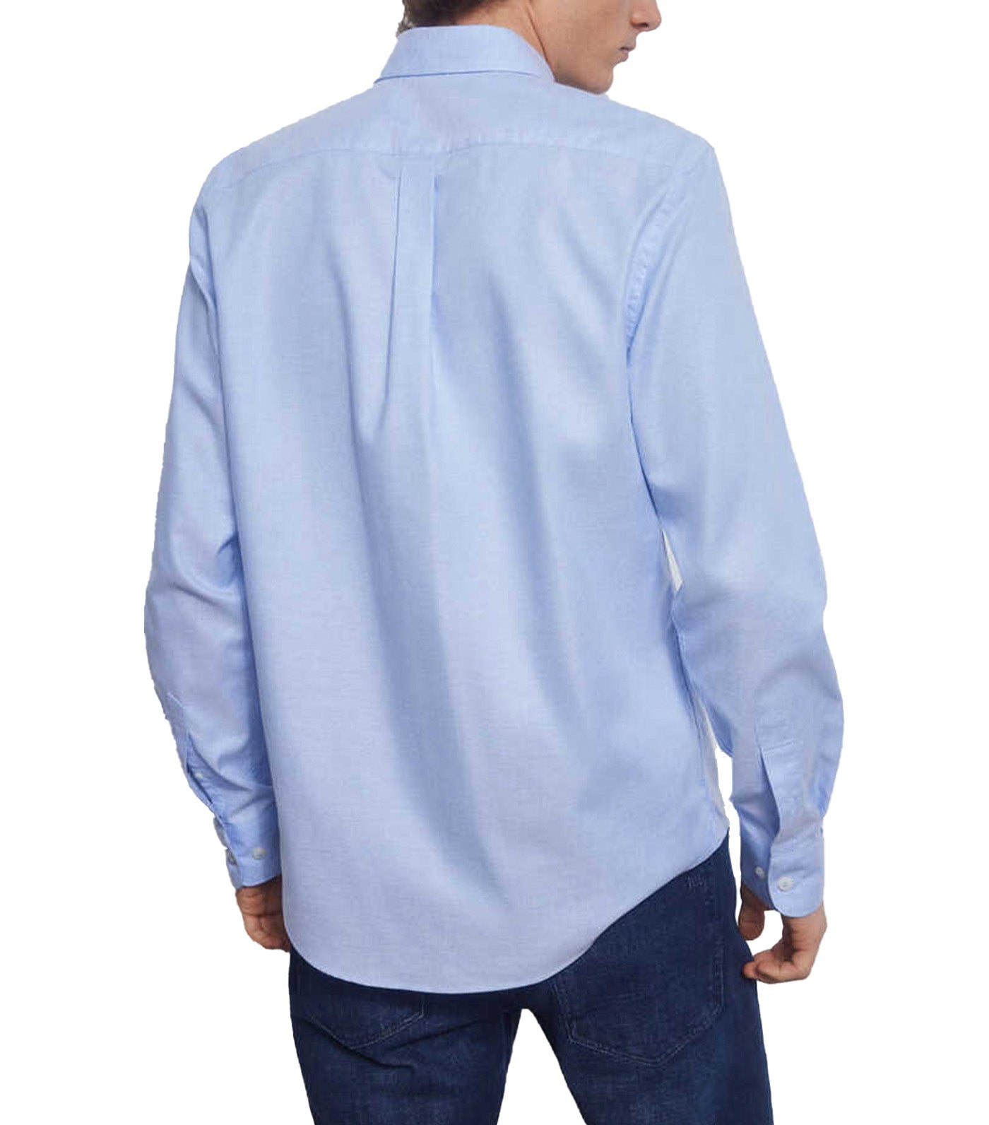 Plain Non Iron Oxford Shirt Blue