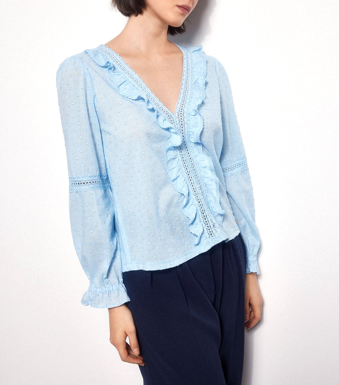 Front Fabric Top Blue