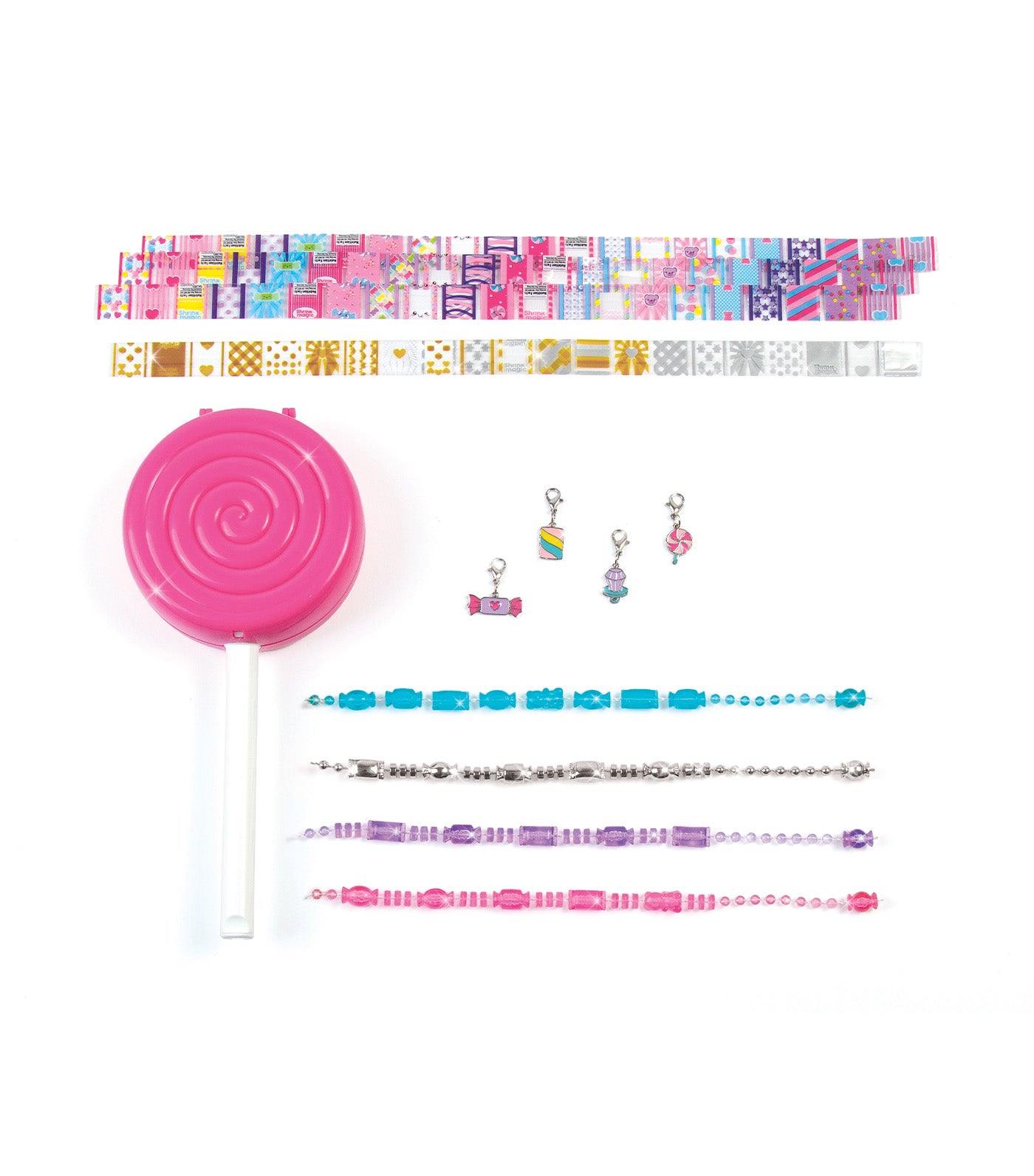 Shrink Magic Lollipop Bracelet Kit Pink