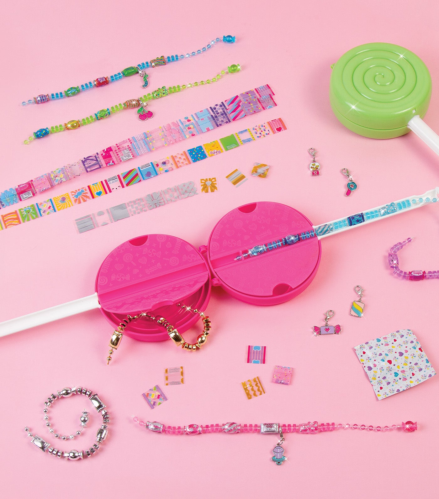 Shrink Magic Lollipop Bracelet Kit Pink