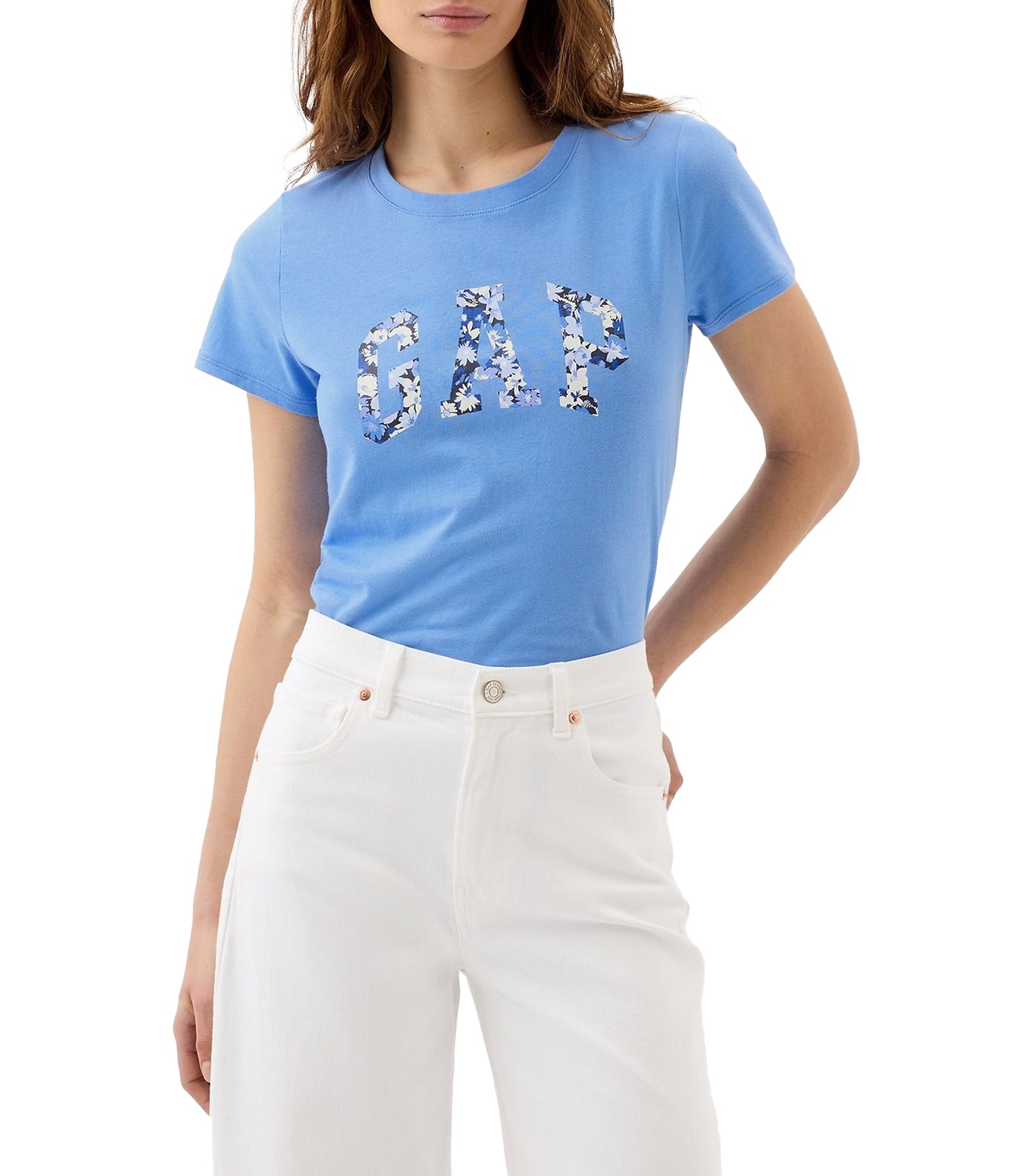 Logo T-Shirt Sp Blue Floral