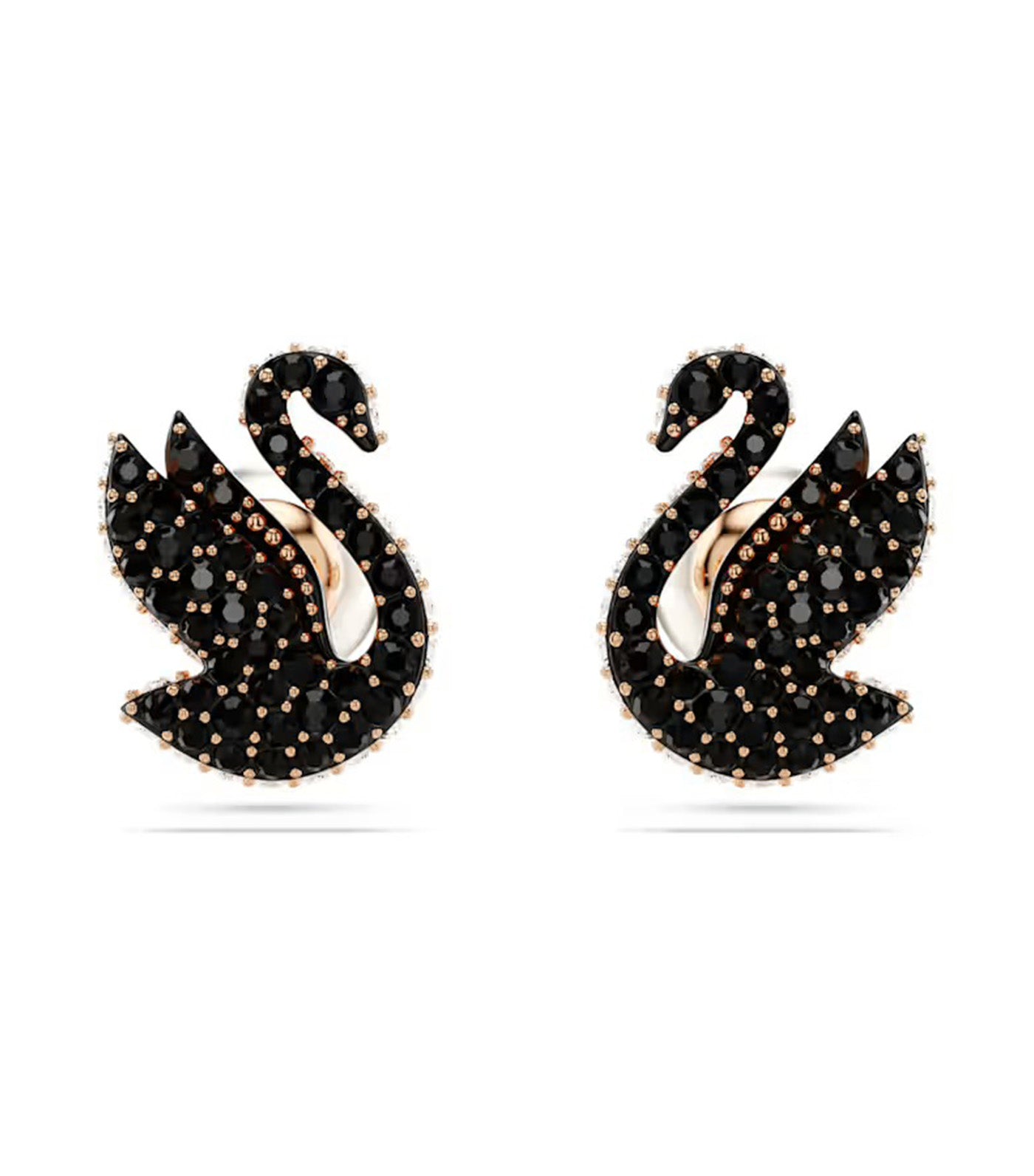 Swarovski Swan Stud Earrings Crystal Pearl