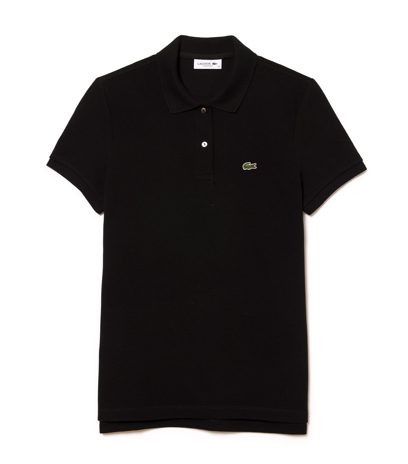 Women's Lacoste Classic Fit Soft Cotton Petit Piqué Polo Shirt Black