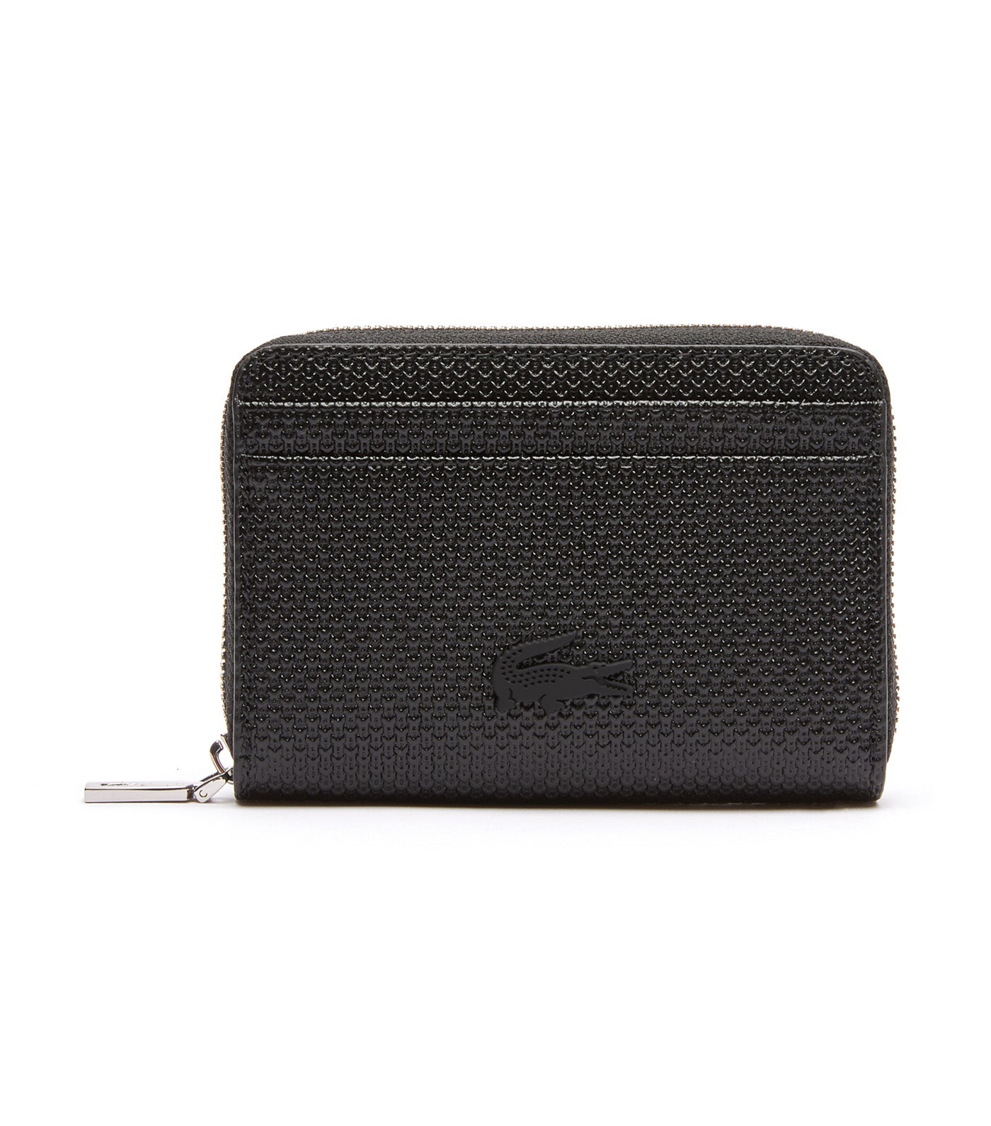 Unisex Chantaco Zippered Fine Leather Small Coin Pouch Noir