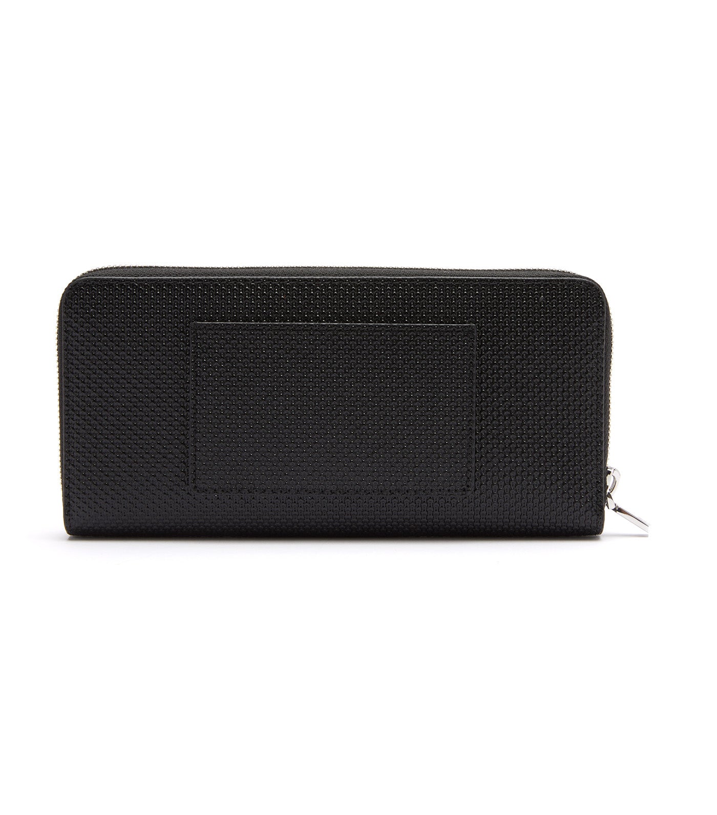 Unisex Chantaco Zipped Piqué Leather Large Wallet Noir