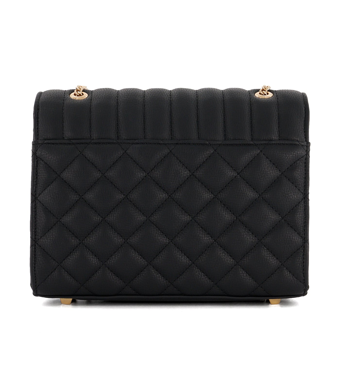 Dellsie Quilted Slim Clutch Bag Black-Synthetic