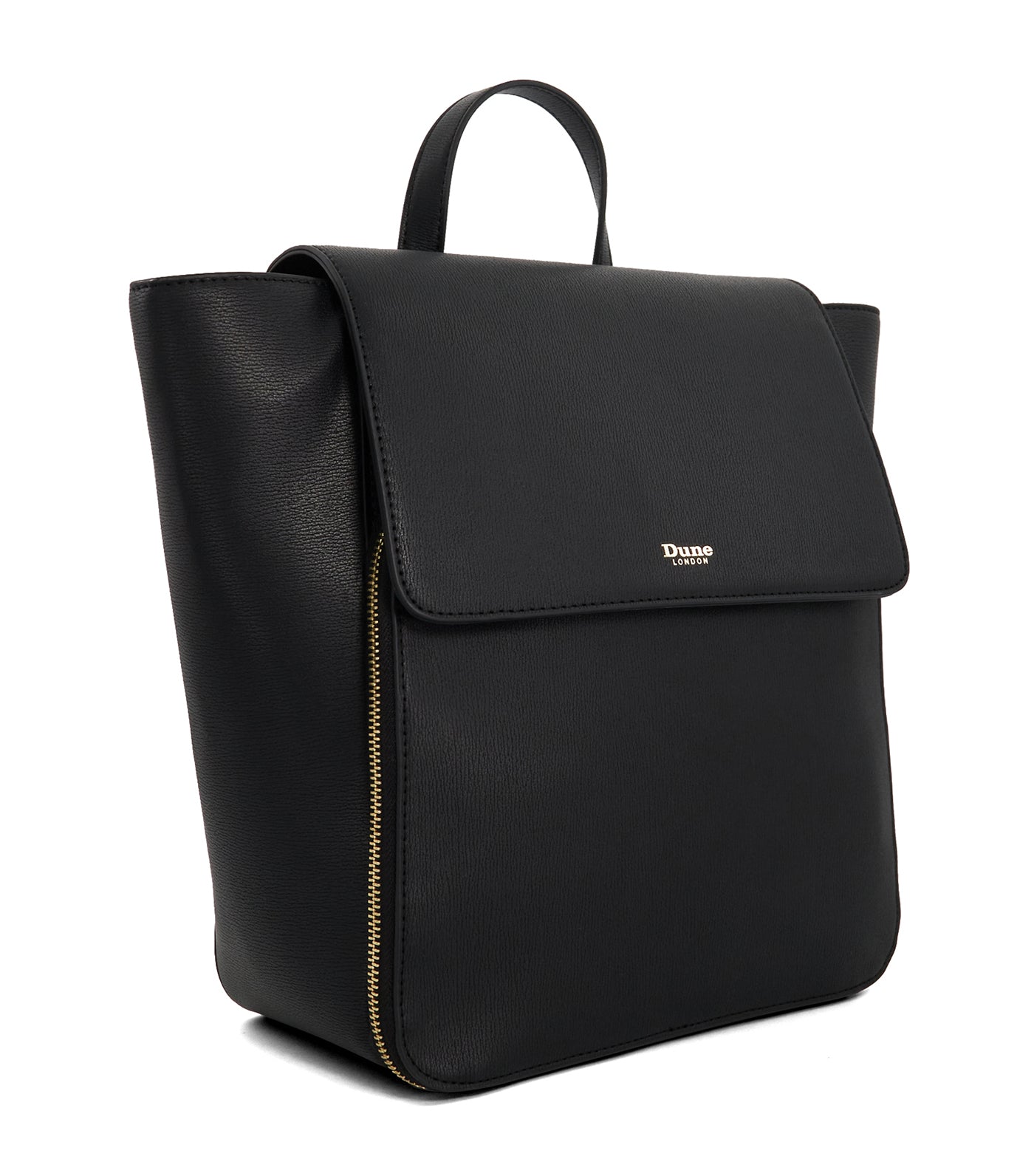 Driven Wing-Shaped Backpack Black-Plain Synthetic