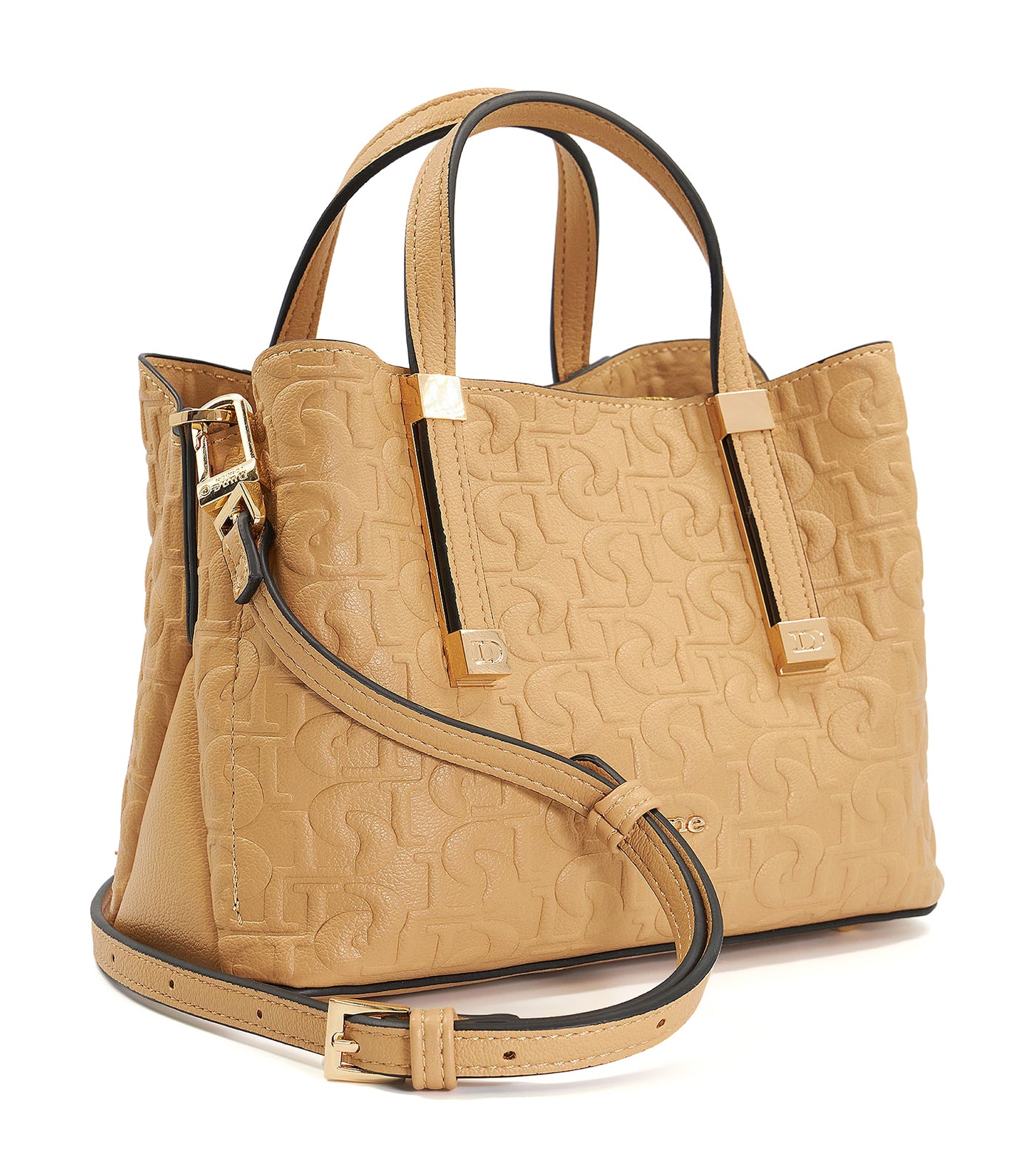 Dinkiedorrie Top Handle Bag Camel-Synthetic