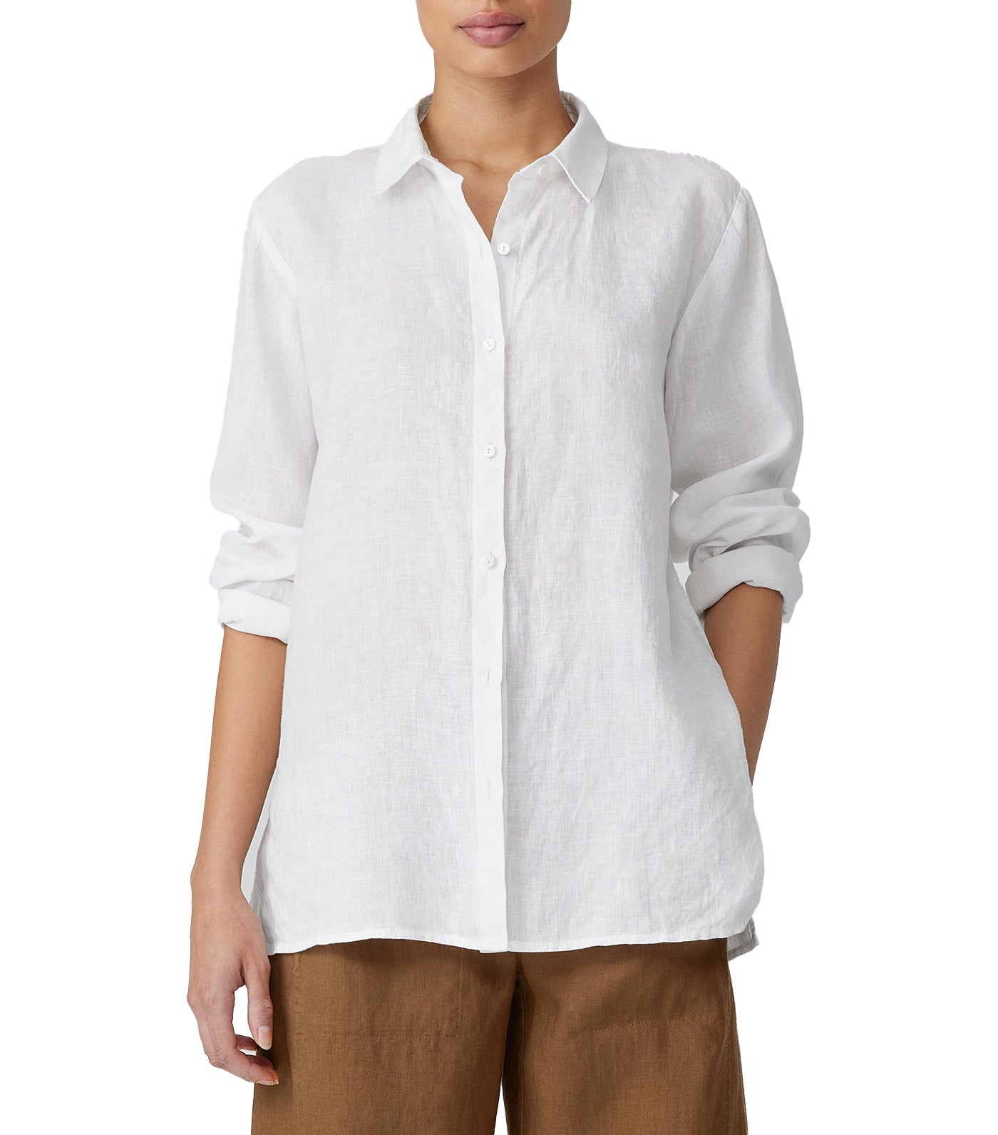 Eileen fisher linen top online