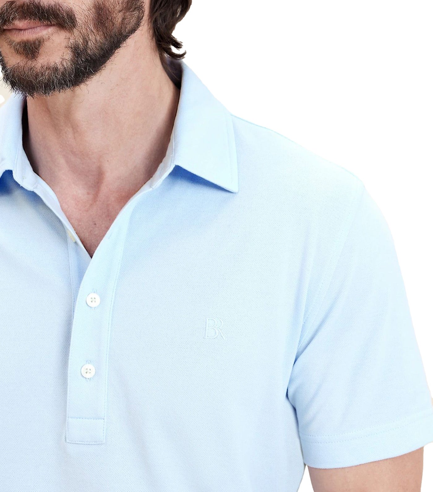 Luxury-Touch Pique Polo Blue