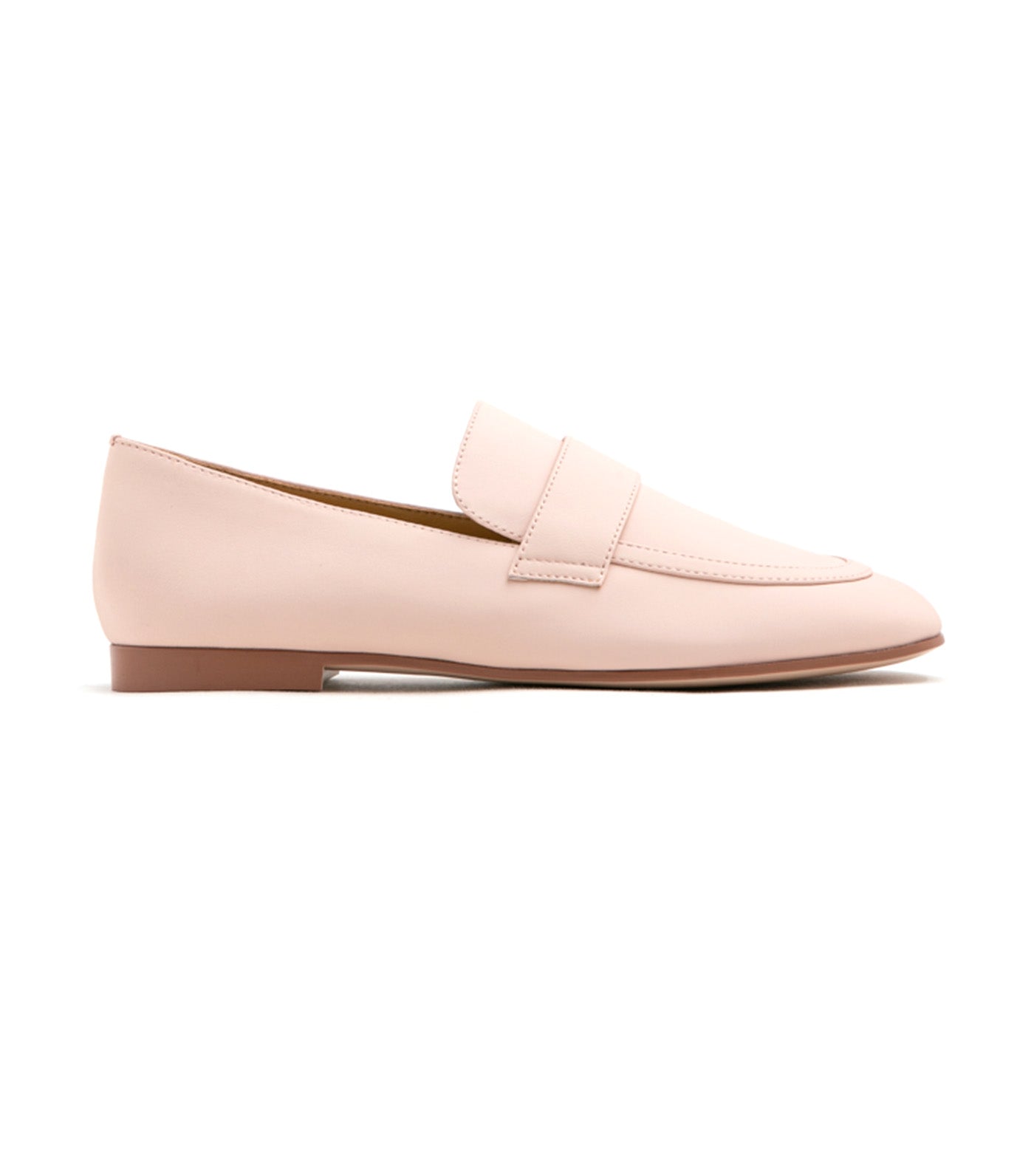 Enola Casual Leather Loafers Pink