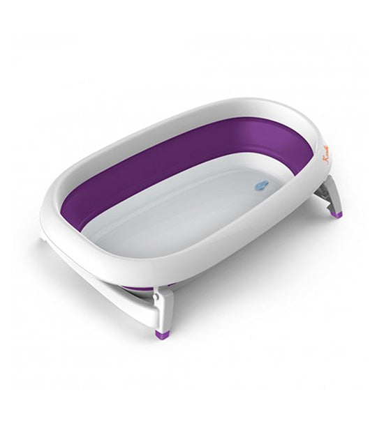 Mega Anti-Mould Folding Bathtub with Bath Net Purple
