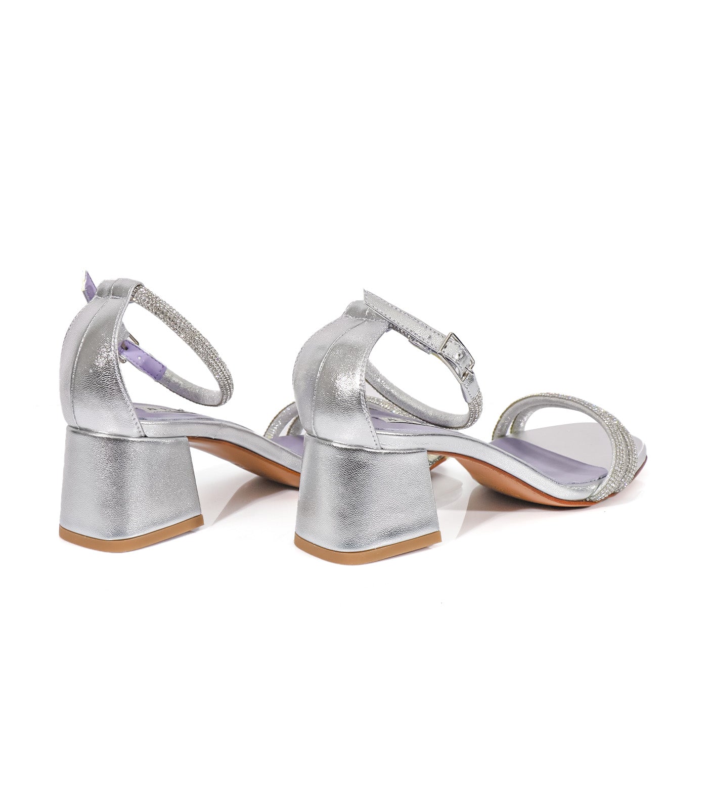 5224 Heeled Sandals Silver