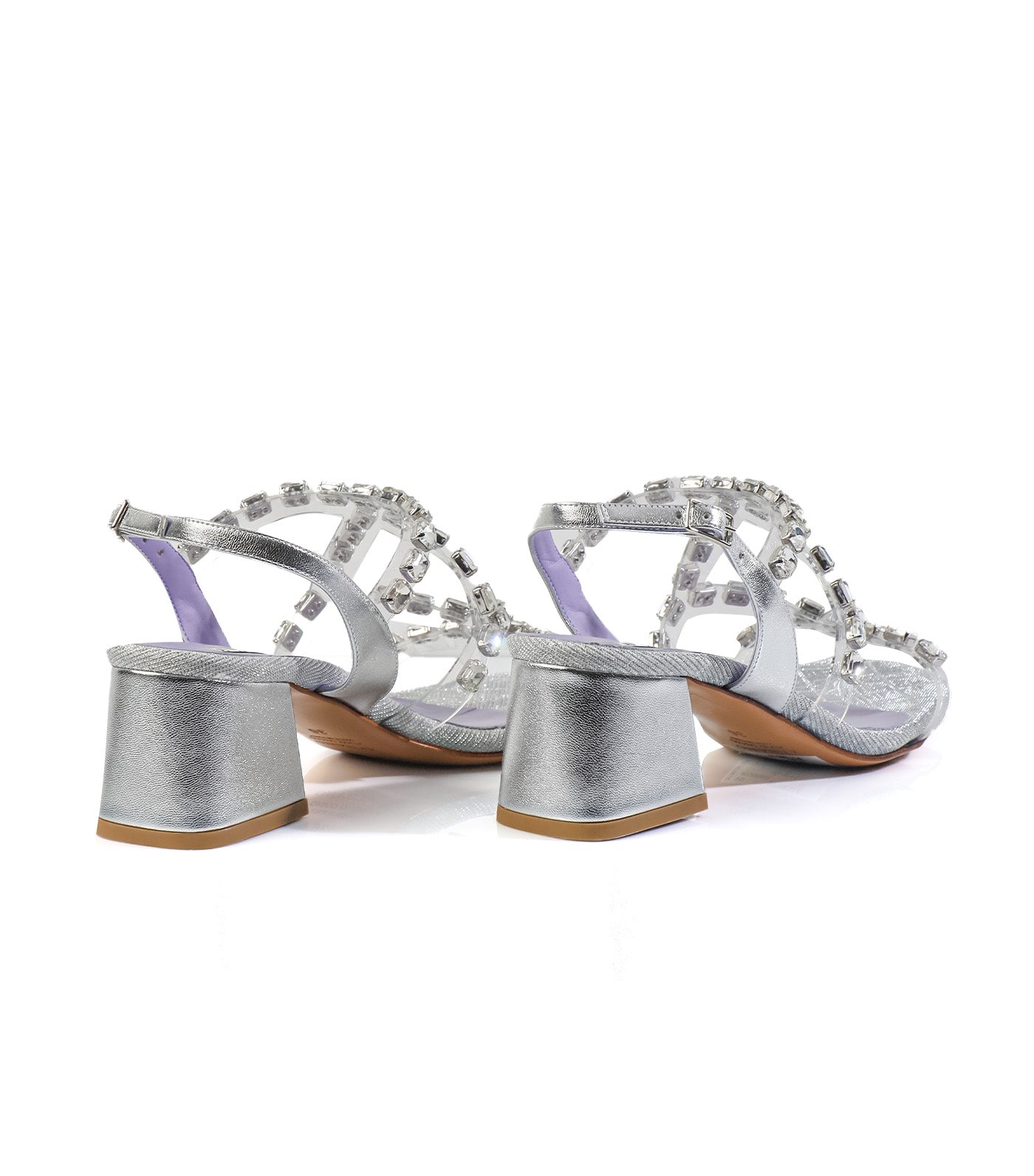 5015 Heeled Sandals Silver
