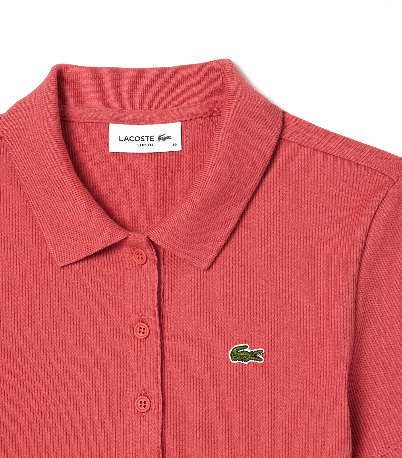 Women’s Lacoste Organic Cotton Polo Shirt Sierra Red
