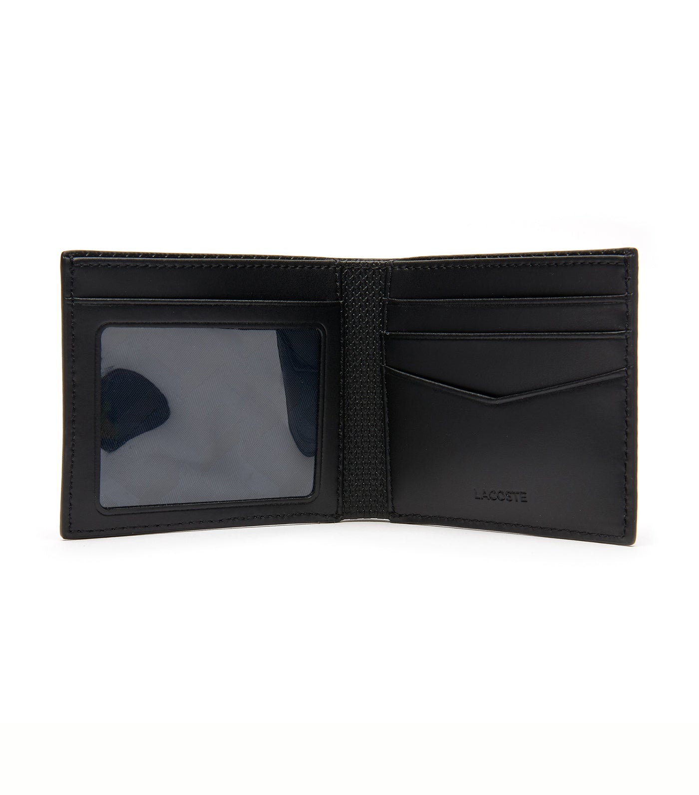 Men's Chantaco Pique Leather 3 Card Wallet Noir