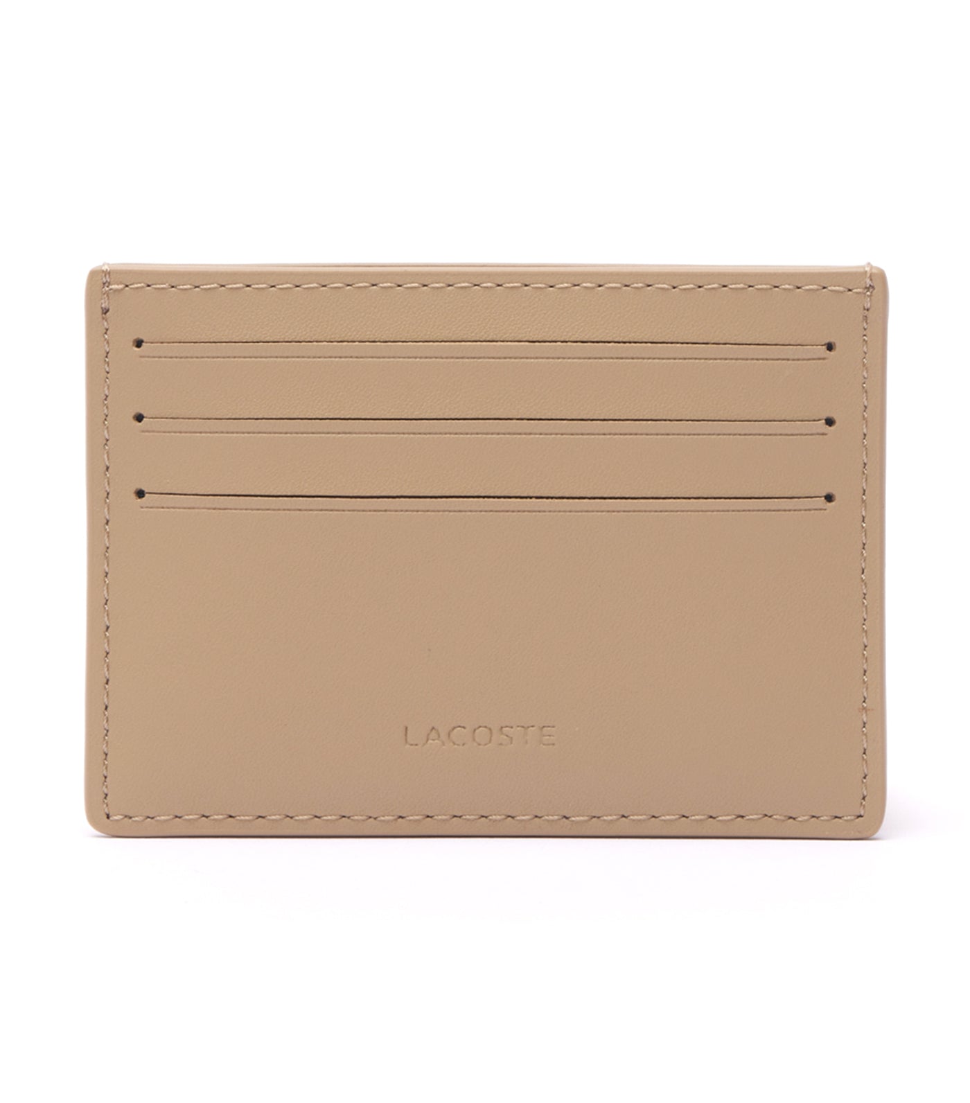 Leather Monogram Print Card Holder Viennois