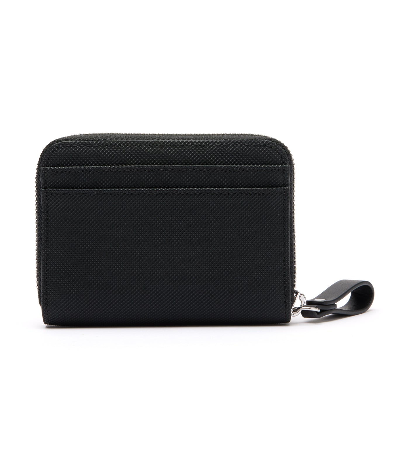 Daily Lifestyle Coated Canvas Zipped Coin Purse Noir