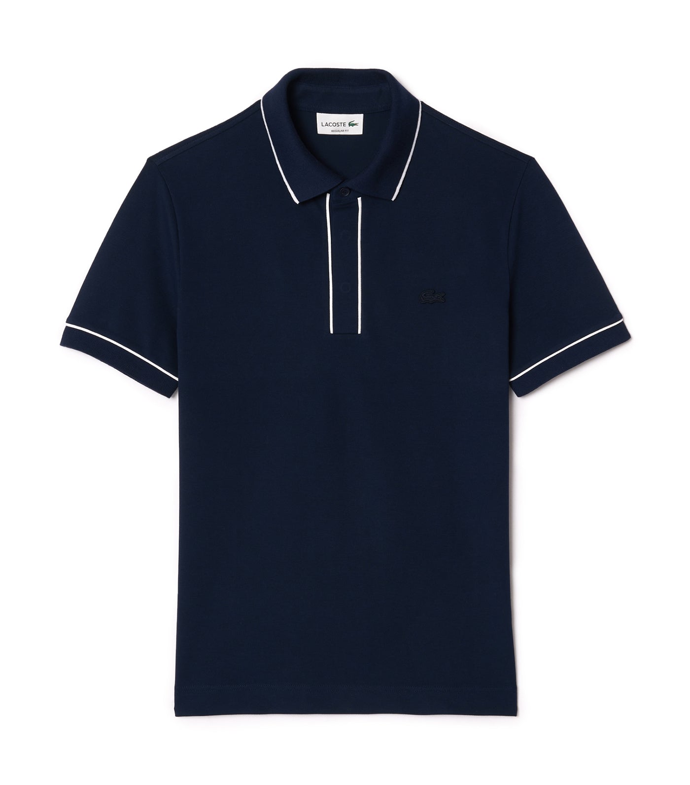 Lacoste Smart Paris Stretch Cotton Pique Polo Shirt - Navy