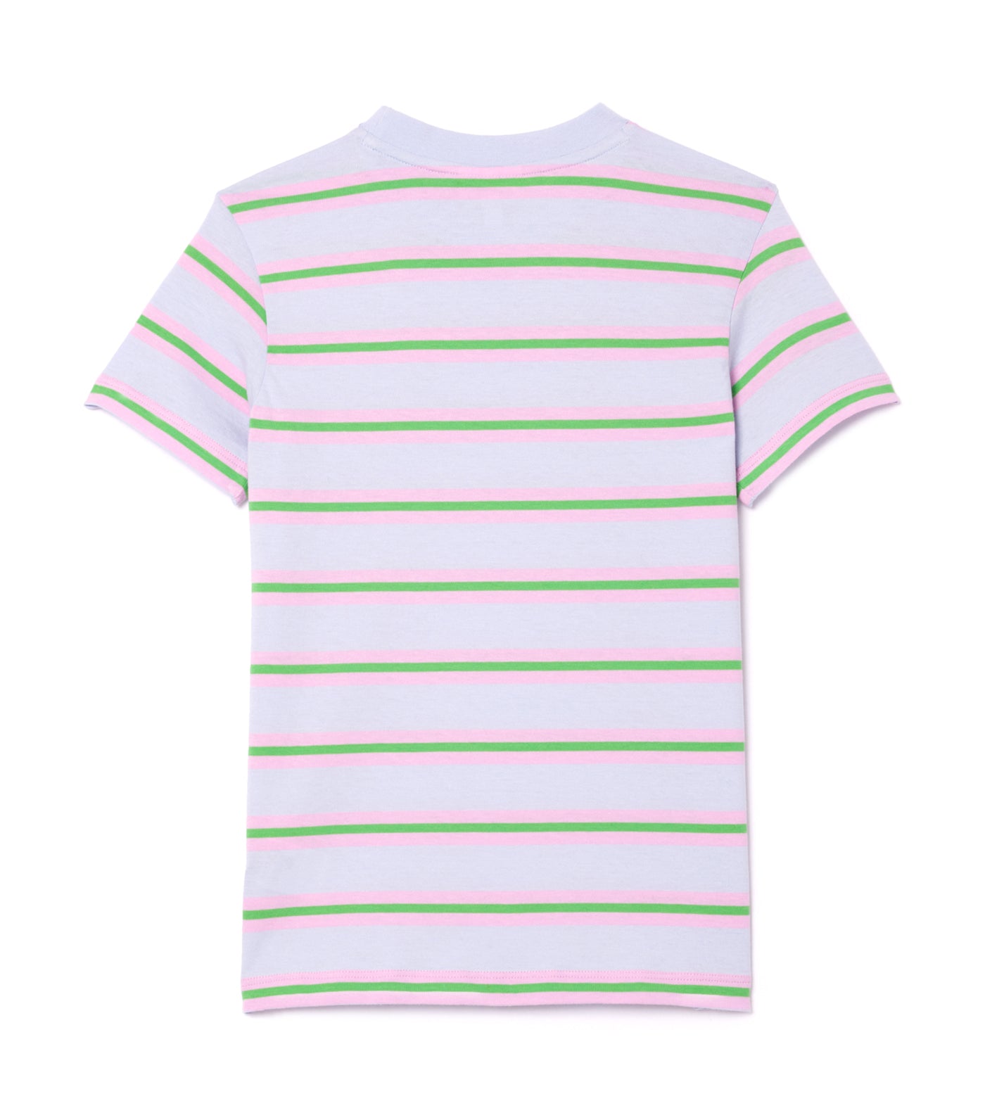 Kids’ Lacoste Stripe Print Cotton Jersey T-Shirt Phoenix Blue/Multico