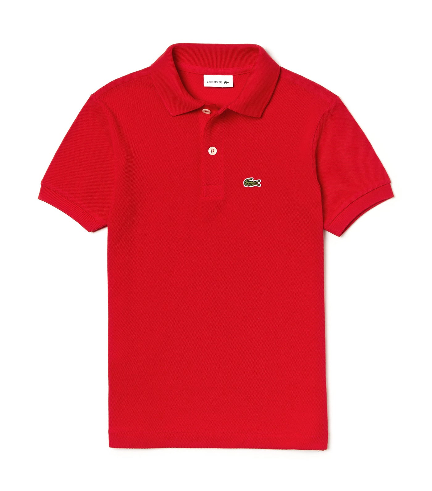Kids' Lacoste Petit Piqué Polo Shirt Red