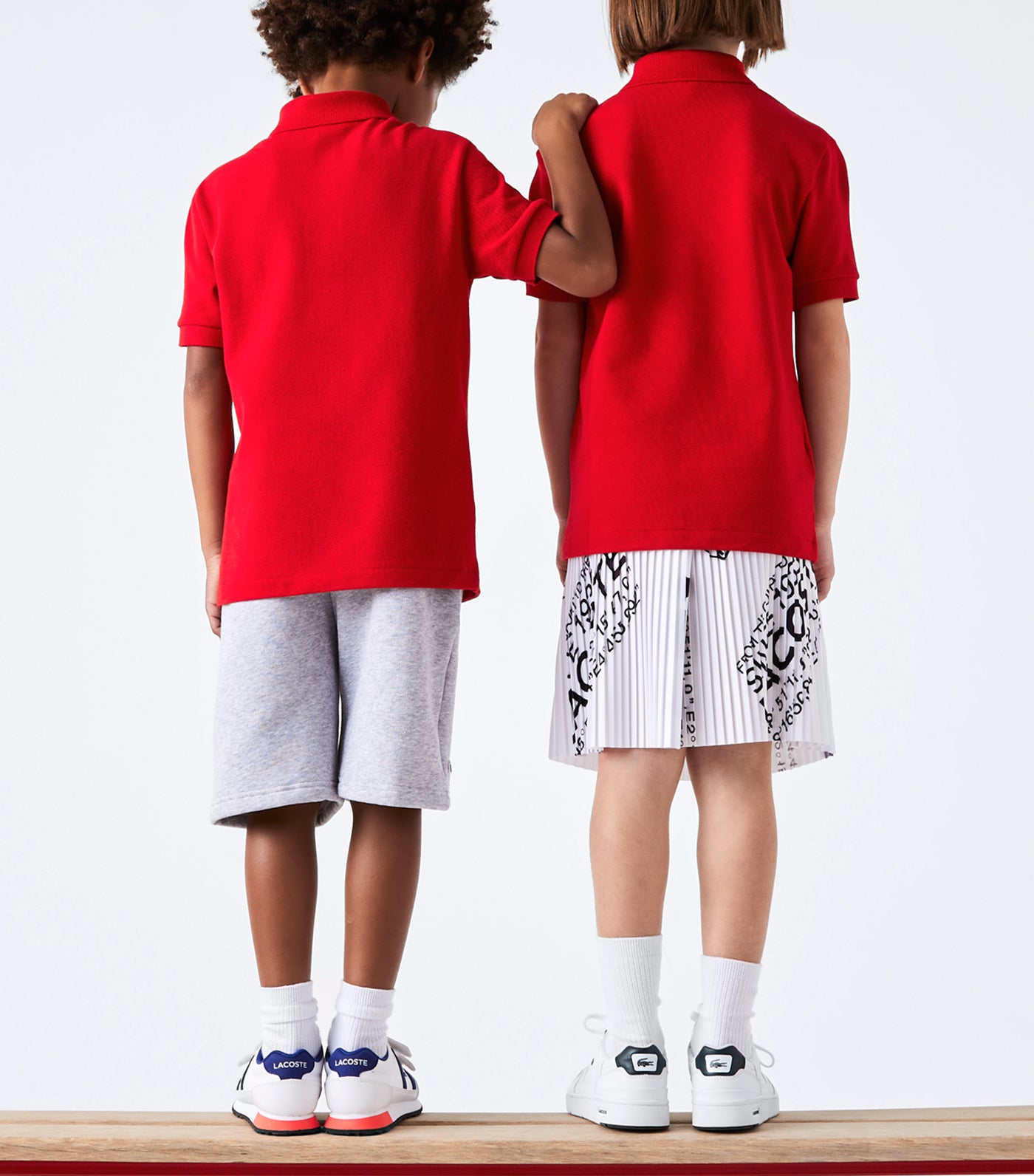 Kids' Lacoste Petit Piqué Polo Shirt Red