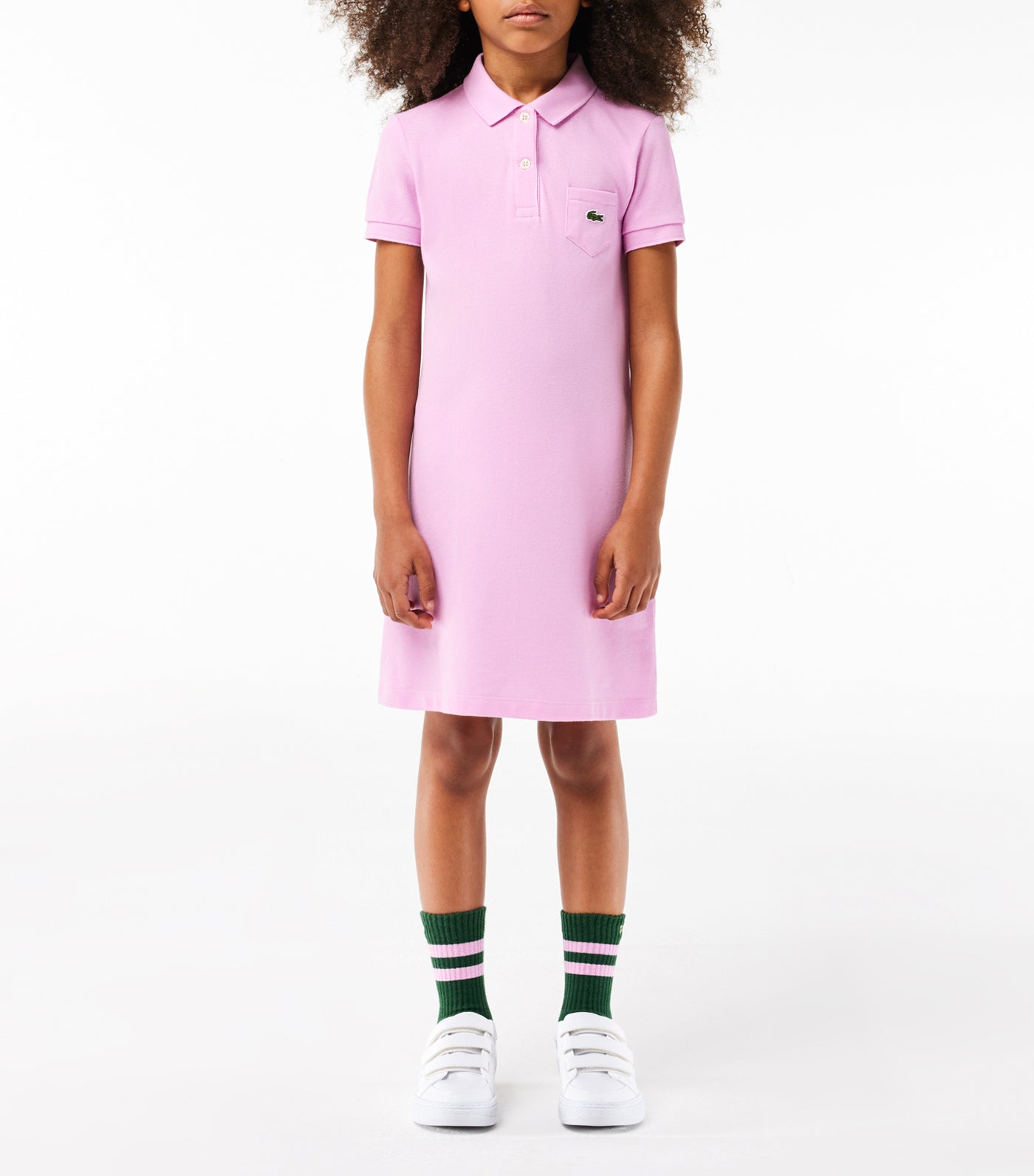Girl’s Polo-Style Cotton Dress Gelato