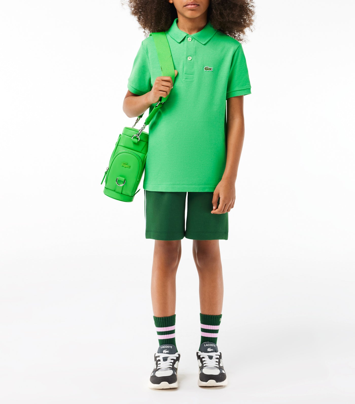 Kids' Lacoste Petit Piqué Polo Shirt Peppermint