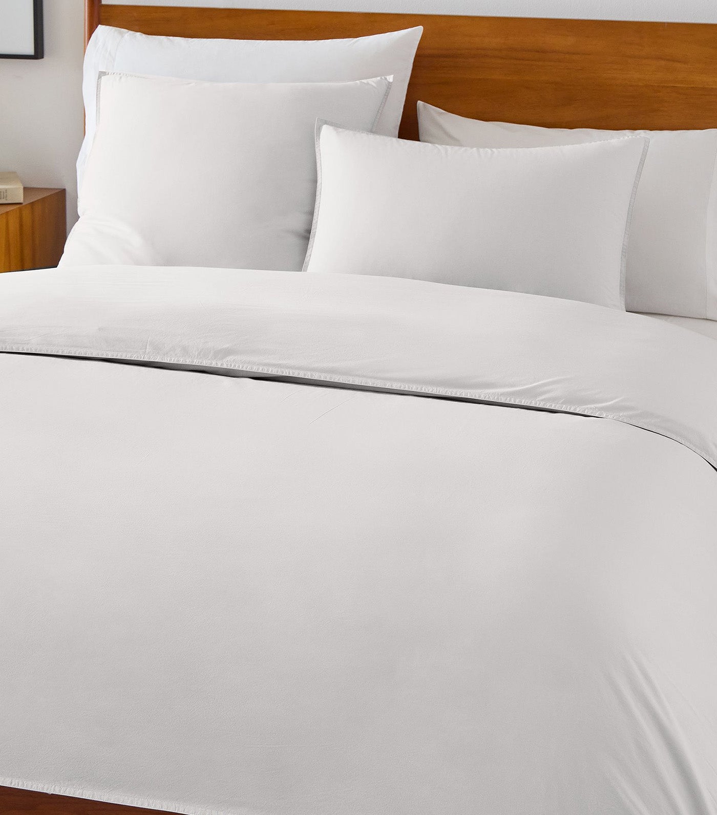 Organic Washed Cotton Percale Duvet Cover and Shams