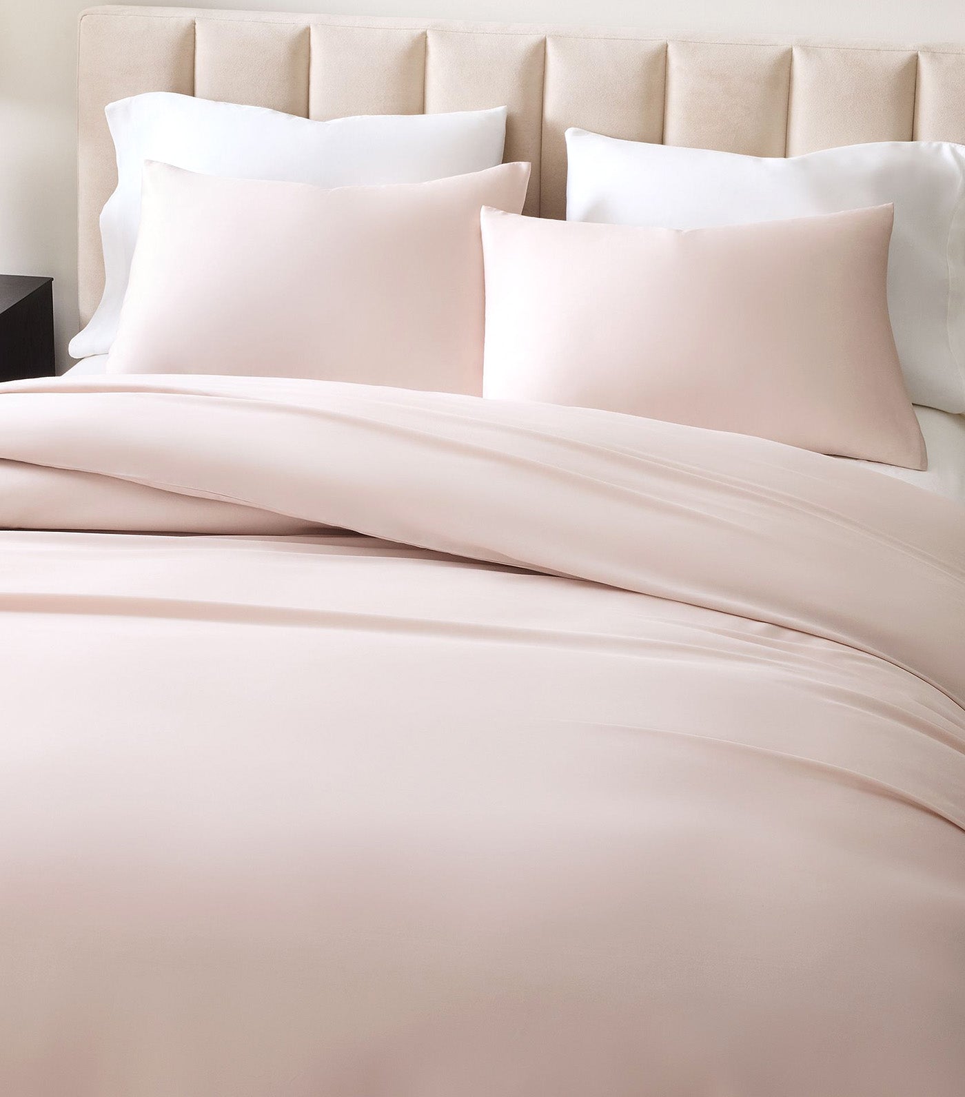 Silky TENCEL™ Duvet Cover and Shams - Shell Pink